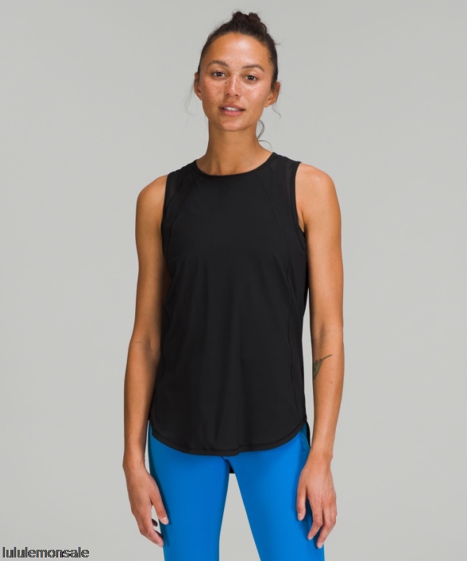 Lululemon Damen DELULU548 | Schwarzes Sculpt Tanktop